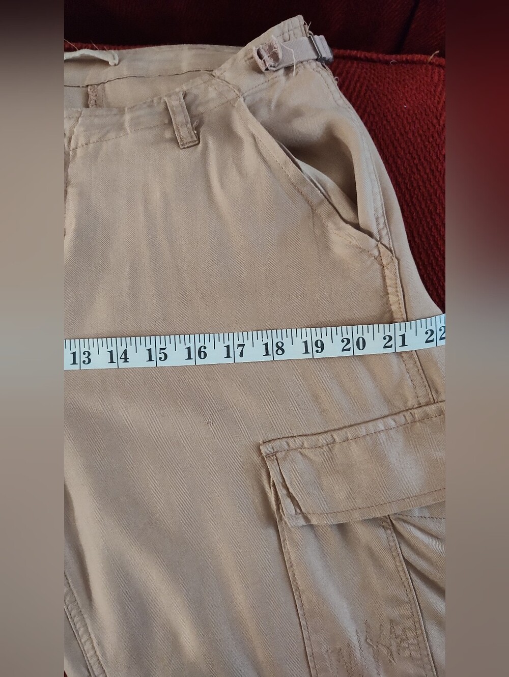 DA-NANG Women's Cargo Cropped Pants in Warm Beige NWOT - Picture 10 of 15